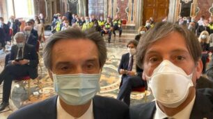 Covid medici e infermieri Lombardia delegazione Regione Lombardia da Papa Francesco Fabrizio Sala Regione Lombardia da Papa Francesco