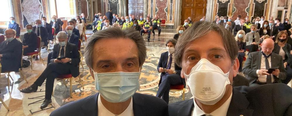 Covid medici e infermieri Lombardia delegazione Regione Lombardia da Papa Francesco Fabrizio Sala Regione Lombardia da Papa Francesco