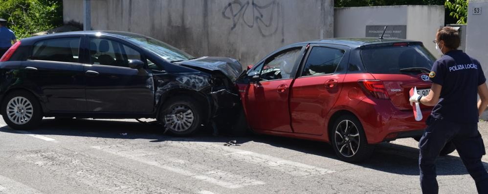 La scena dell’incidente