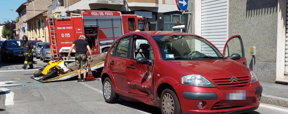 Seregno incidente via San Rocco