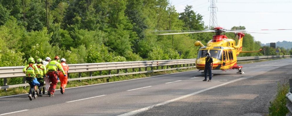 Statale 36 incidente Nibionno martedì pomeriggio 2 giugno, Valassina chiusa