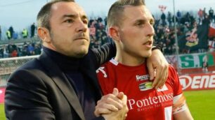 Cristian Brocchi con capitan D'Errico