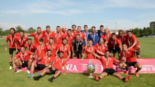 Calcio: le foto della premiazione del Monza per la promozione in serie B