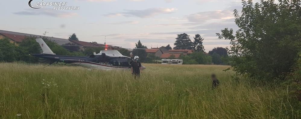 Carabinieri Operazione Malcom: l’uomo in fuga fermato dall’elicottero