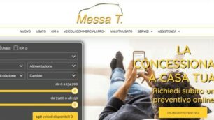 La home page del nuovo sito della Concessionaria Messa T.