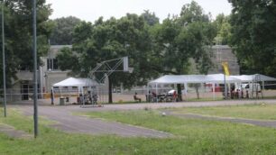 Monza: il campo sportivo della scuola Sabin