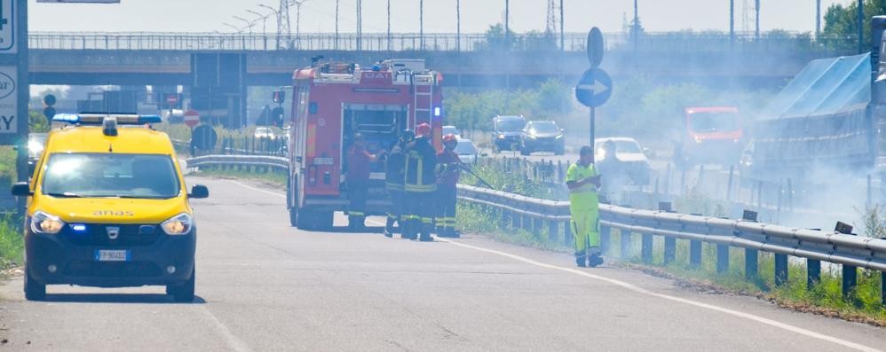 L’incendio in Valassina