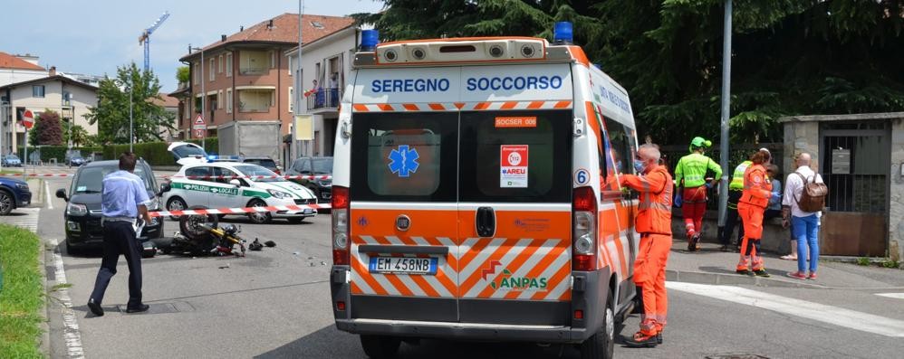 Seregno incidente via Carroccio