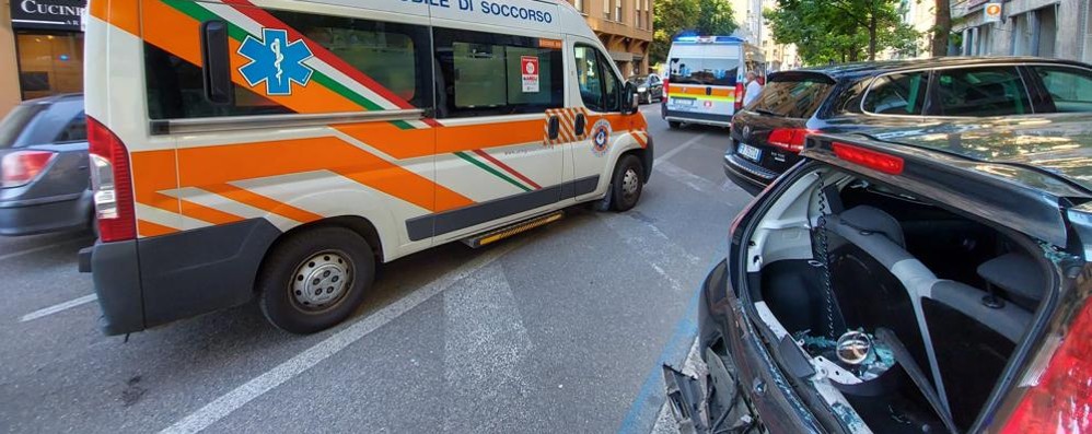 Seregno incidente corso Matteotti 8 luglio 2020