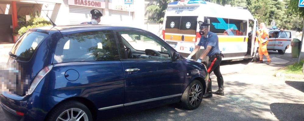 Cesano Maderno soccorso via Battisti 5 agosto