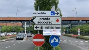 L’ingresso dell’ospedale di Vimercate