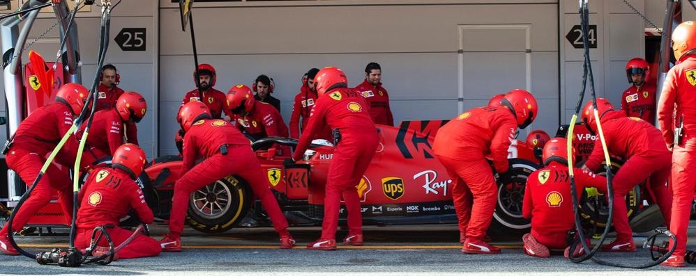 Il box Ferrari