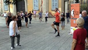 La ginnastica in piazza a Lissone