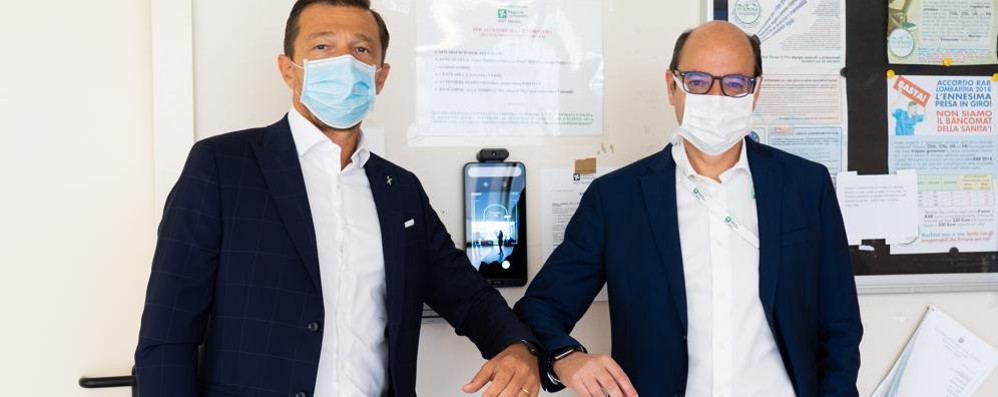 Monza ospedale donazione termoscanner: Andrea Dell’Orto e Mario Alparone