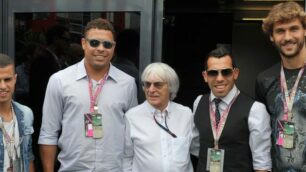 Giovinco con Ronaldo, Tevez, Llorente ed Ecclestone