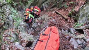 I soccorritori alpini al lavoro