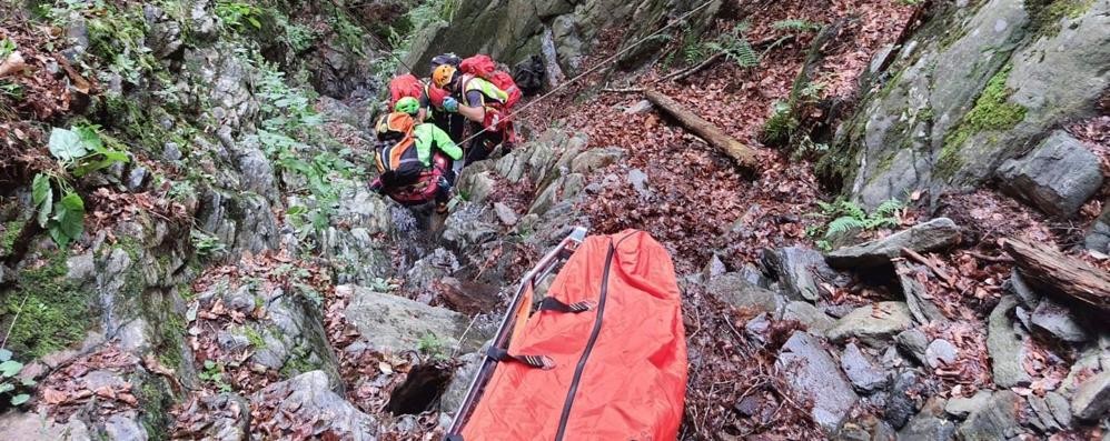 I soccorritori alpini al lavoro