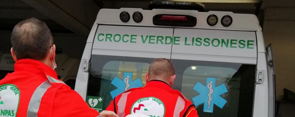 Un’ambulanza della Croce Verde Lissonese