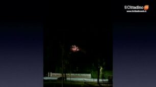 Arcore: fuochi d’artificio per il compleanno di Berlusconi