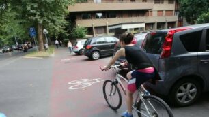 Monza Piste ciclabili viale Regina Margherita