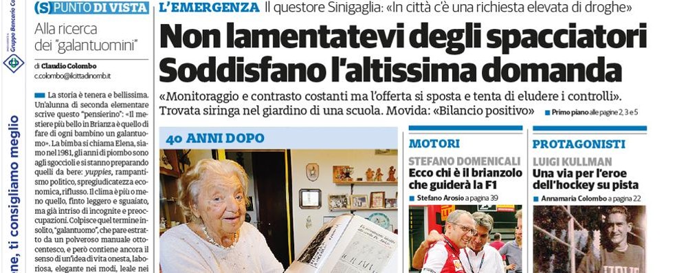 prima pagina il CittadinoMb giovedì 24 settembre 2020