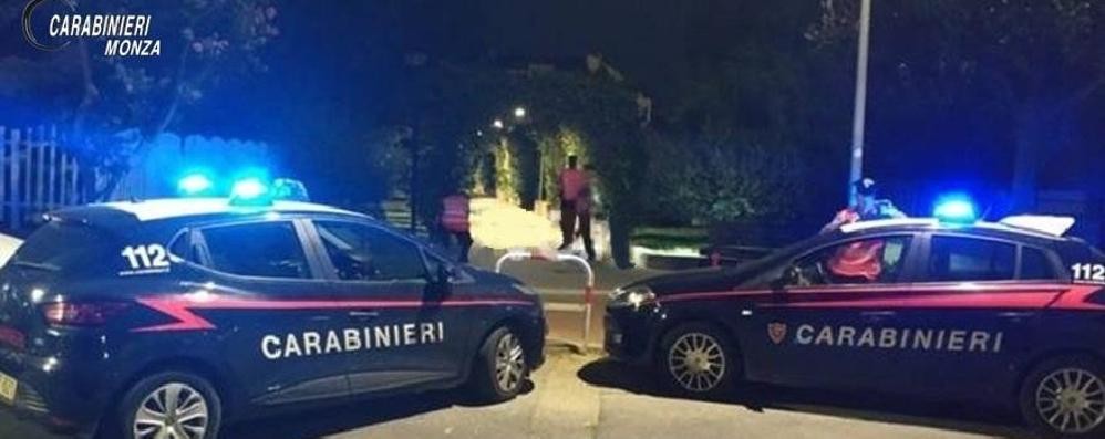 I carabibieri nel giardinetto di San Rocco