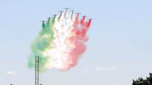 Le Frecce tricolori a Monza per il Gp