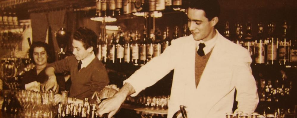 Foto storiche del bar della stazione di Monza