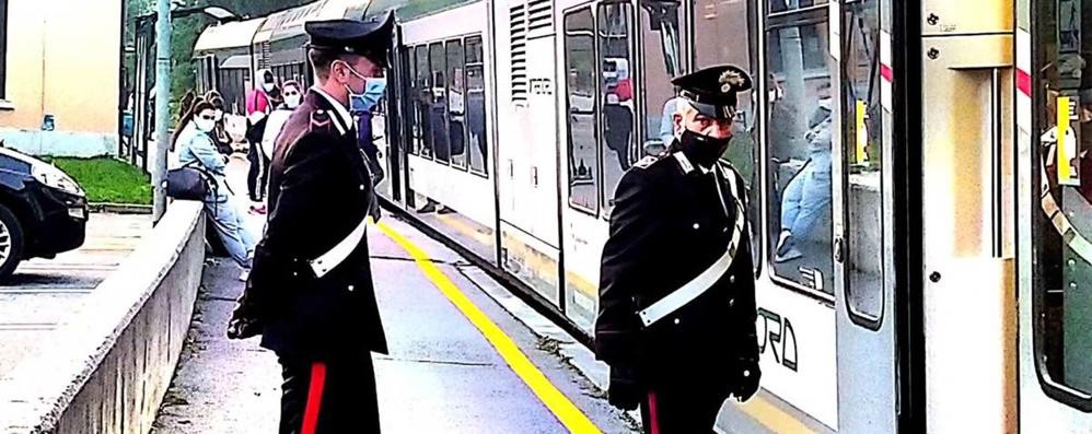 I carabinieri nella stazione di Renate-Veduggio