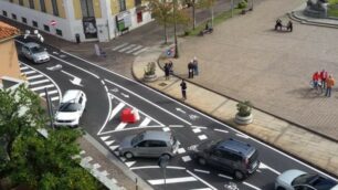 Desio: la nuova segnaletica stradale in piazza Conciliazione - Corso Italia - Via Garibaldi