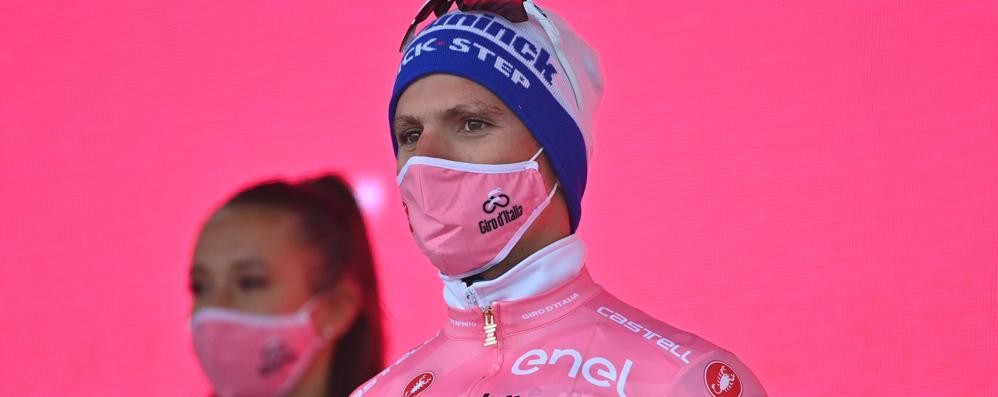 Ciclismo Giro d'Italia maglia rosa Joao Almeida - foto facebook/Giro d’Italia