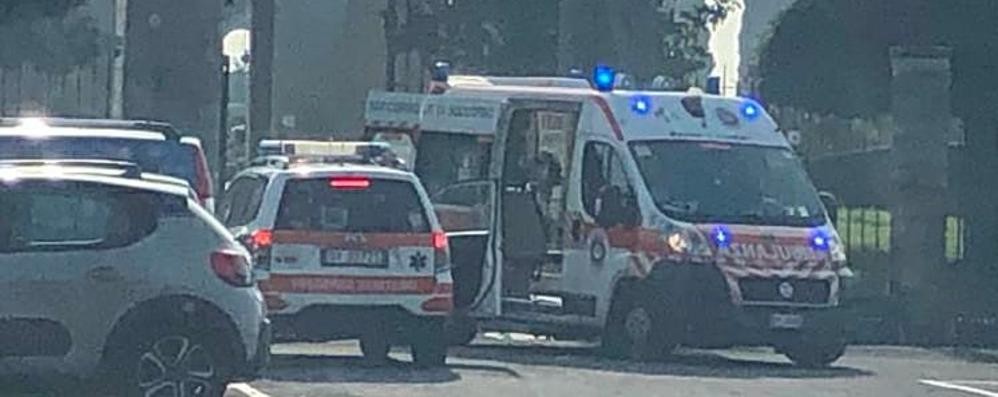 I soccorsi al cimitero di Giussano