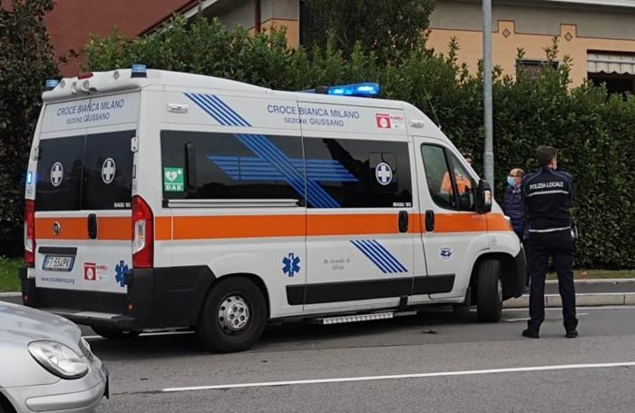L’ambulanza della Croce Bianca sul posto