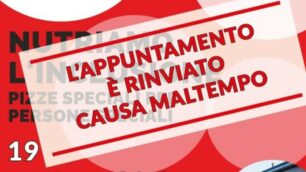 Monza Pizzaut evento rinviato