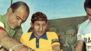 Da sinistra: Fiorenzo Magni, Gino Bartali, Fausto Coppi