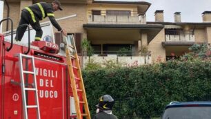 Arcore intervento vigili del fuoco zona via Toscana