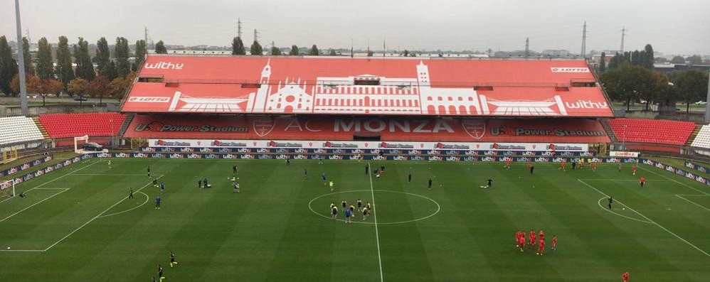 Lo stadio Brianteo: in tutti gli stadi della B oggi una protesta per sensibilizzare le istituzioni ai problemi del calcio alle prese con la pandemia