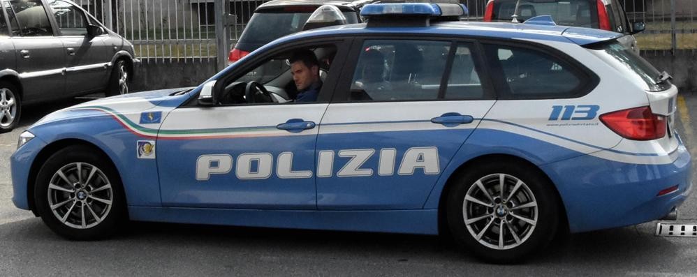 Un’auto della polizia stradale