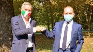 Monza, Giuseppe Distefano, nuovo direttore generale Consorzio Villa Reale e parco, con il sindaco Dario Allevi (qui in veste di presidente del Consorzio)
