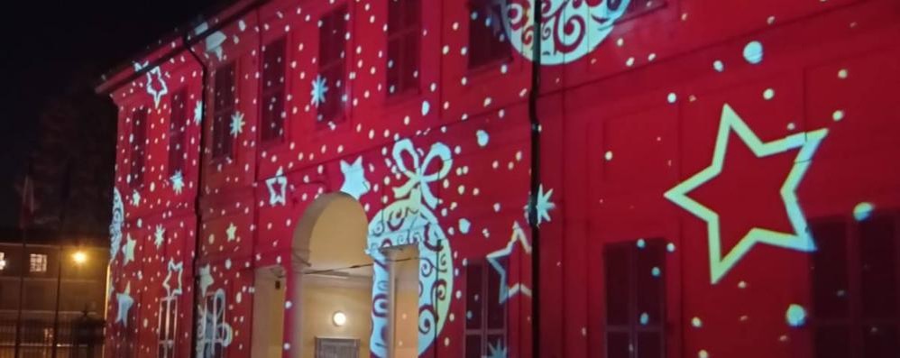 Arcore luci natale: video-mapping sul Palazzo del Comune in Villa Borromeo