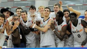 Pallacanestro Bernareggio: la festa dei Reds per la Supercoppa (foto: Sergio Crippa)