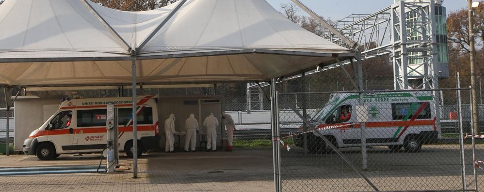 Il Check point allestito all’autodromo di Monza