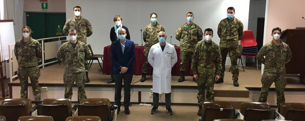 I medici dell’esercito accolti all’Asst di Monza