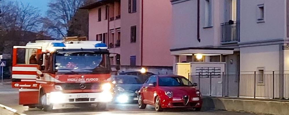 Giussano principio incendio domenica 22 novembre 2020