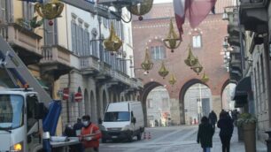 Luminarie in via Vittorio Emanuele a Monza