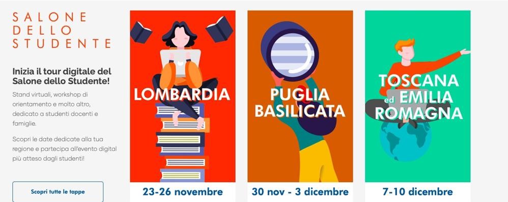 L’home page del Salone dello studente