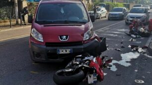 La scena dell’incidente