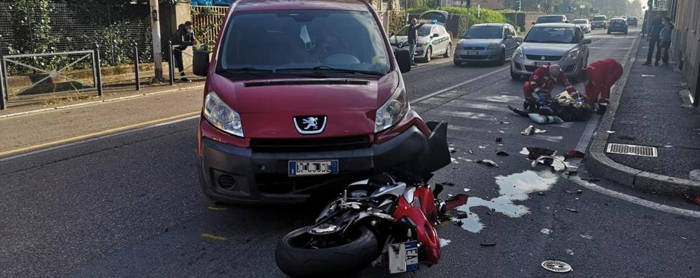 La scena dell’incidente