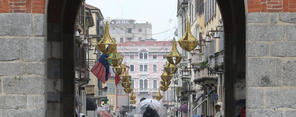 Monza Luminarie via Vittorio Emanuele nel 2019