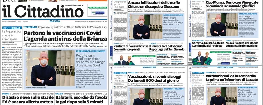 prima pagina ilCittadinoMb giovedì 31 dicembre 20